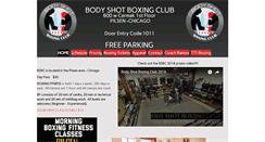 Desktop Screenshot of bodyshotboxingclub.com