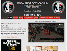 Tablet Screenshot of bodyshotboxingclub.com